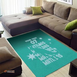 Australia Soccer Matildas Custom Area Rug Turquoise Basic Gradient