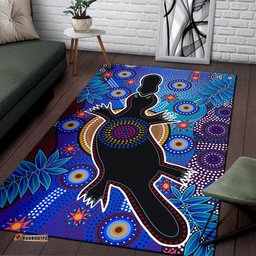 Aboriginal Area Rug Indigenous Platypus