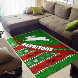South Sydney Rabbitohs Aboriginal Area Rug Victorian Vibes