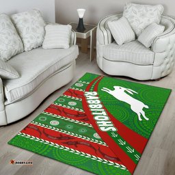 South Sydney Rabbitohs Aboriginal Area Rug Victorian Vibes