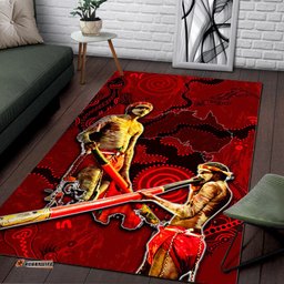 Didgeridoo Area Rug Aboriginal