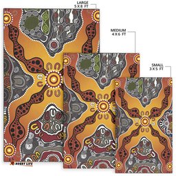 Aboriginal Art Special Vibes Area Rug Indigenous