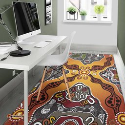Aboriginal Art Special Vibes Area Rug Indigenous