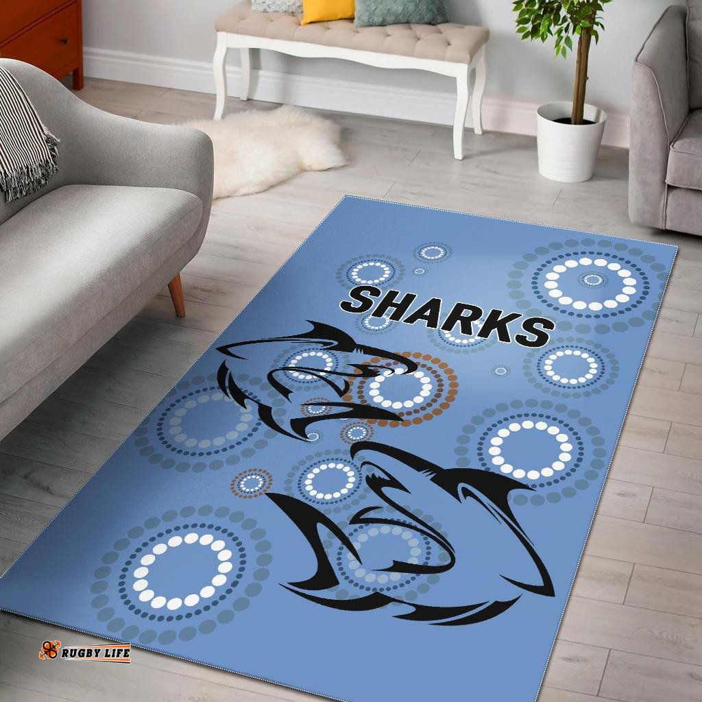 cronulla area rug sharks unique indigenous tee aussie