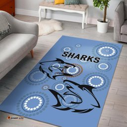 cronulla area rug sharks unique indigenous tee aussie