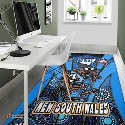 Cockroaches  Area Rug - Cockroaches Mascot With Aboriginal Inspired Art  Area Rug