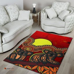 Aboriginal Area Rug Australian Indigenous Koala
