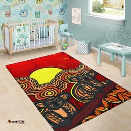 Aboriginal Area Rug Australian Indigenous Koala