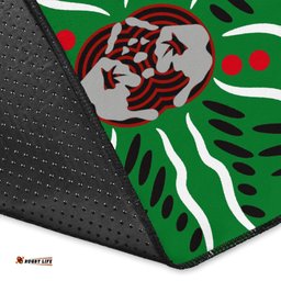 Rabbitohs Area Rug Aboriginal