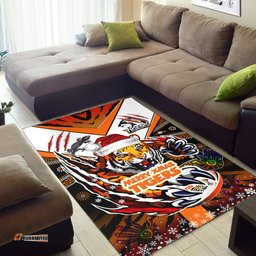 Australia Tigers Christmas Area Rug - Custom Merry Tigers Christmas Indigenous Rug