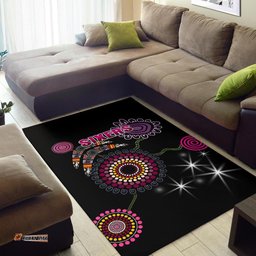 Sydney Area Rug Sixers Indigenous Black