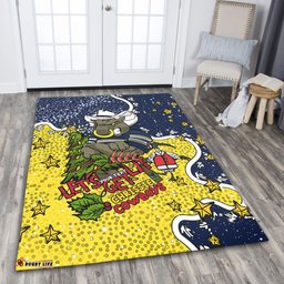North Queensland Cowboys Christmas Custom Area Rug - Let's Get Lit Chrisse Pressie Area Rug