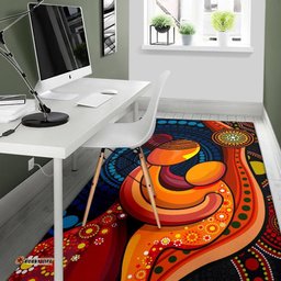 Area Rug Aboriginal Mother And Son