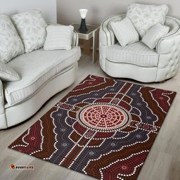 Area Rug Aboriginal Dot Painting Rug Ver03