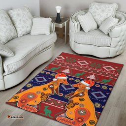 Australia Christmas Area Rug Mother Kangaroo In Christmas