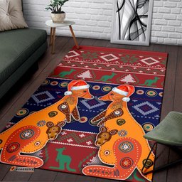Australia Christmas Area Rug Mother Kangaroo In Christmas