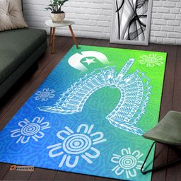 torres strait islander area rug dhari mask ocean style tee aussie