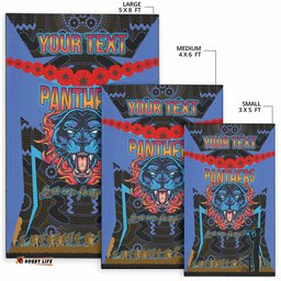 Panthers Rugby Area Rug Custom ANZAC Angry Panther Style Area Rug