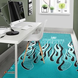 Brisbane Heat Area Rug Aboriginal Style Of Dot Fire