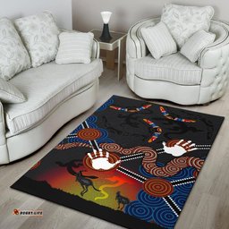 aboriginal area rug australian boomerang and snake indigenous art tee aussie