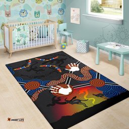 aboriginal area rug australian boomerang and snake indigenous art tee aussie