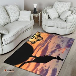 Area Rug Kangaroo Rug Sunset