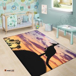 Area Rug Kangaroo Rug Sunset
