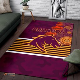 brisbane broncos area rug anzac day indigenous tee aussie
