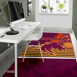 brisbane broncos area rug anzac day indigenous tee aussie