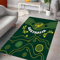 Australia 2024 Rugby Area Rug Go Wallabies