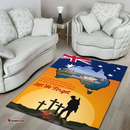 ANZAC Day Area Rug Today's Peace Is Yesterday's Sacrifice