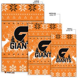 GWS Giants Area Rug Christmas Ugly Style