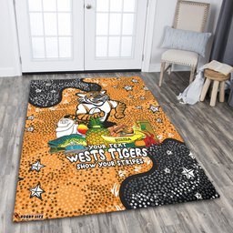 Wests Tigers Custom Area Rug - Australian Big Things Area Rug