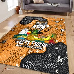 Wests Tigers Custom Area Rug - Australian Big Things Area Rug