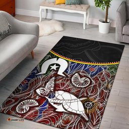 Area Rug Aboriginal Dot In NAIDOC Week Style