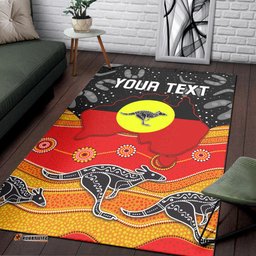 custom personalised aboriginal flag area rug map aussie tee aussie