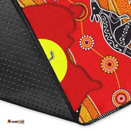 custom personalised aboriginal flag area rug map aussie tee aussie