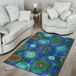 Aboriginal Area Rug Indigenous Turtle Dreaming