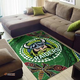 raiders area rug aboriginal tee aussie