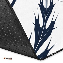 Scottish Rugby Area Rug Thistle Vibes Navy