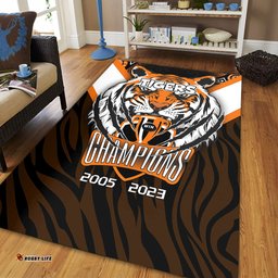 Wests Tigers Area Rug Talent Win Games But Teamwork And Intelligence Win Championships With Aboriginal Style
