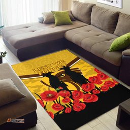 Hawks ANZAC Day Area Rug Indigenous Art
