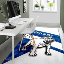 bulldogs area rug sporty style tee aussie