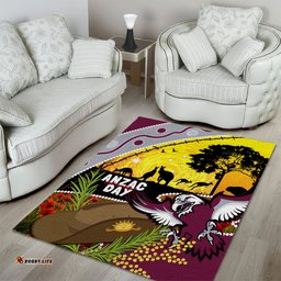 Eagles Rugby ANZAC Day Area Rug Silvertails Rosemary Starry Night