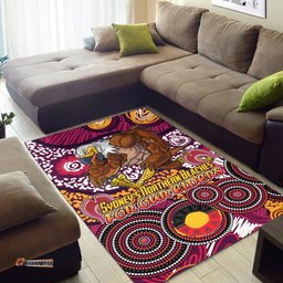 Manly Warringah Sea Eagles Naidoc Area Rug - Custom For Our Elders Area Rug