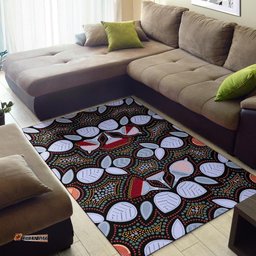 Area Rug Aboriginal Eucalyptus Seamless Pattern