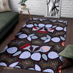 Area Rug Aboriginal Eucalyptus Seamless Pattern