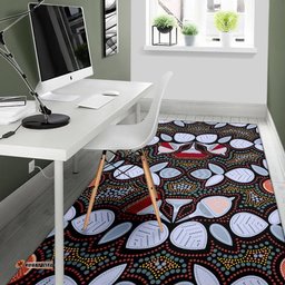 Area Rug Aboriginal Eucalyptus Seamless Pattern