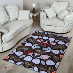 Area Rug Aboriginal Eucalyptus Seamless Pattern