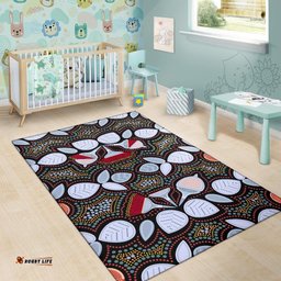 Area Rug Aboriginal Eucalyptus Seamless Pattern